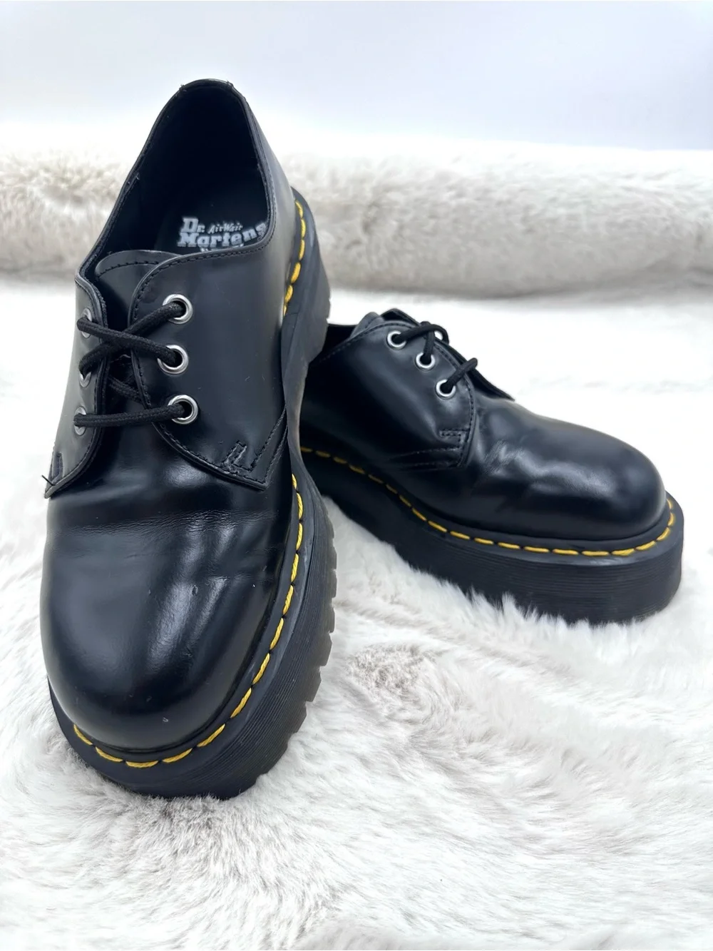 Dr Martens Quads 1461 smooth leather Platform Shoes women’s size US 9